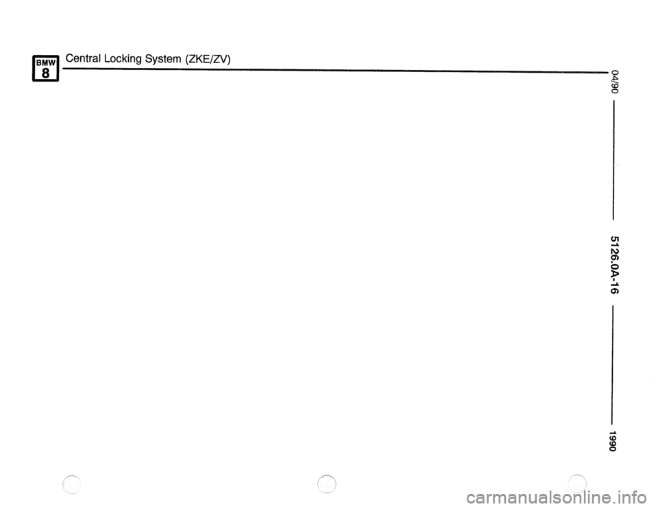 BMW 850csi 1990 E31 Electrical Troubleshooting Manual 