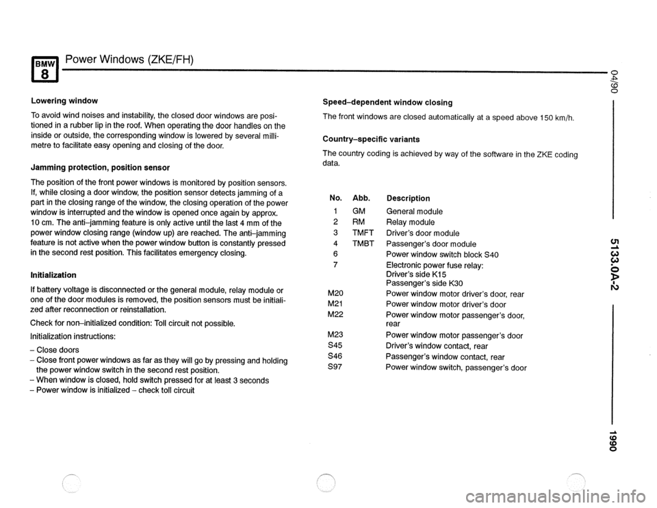 BMW 850csi 1990 E31 Electrical Troubleshooting Manual 