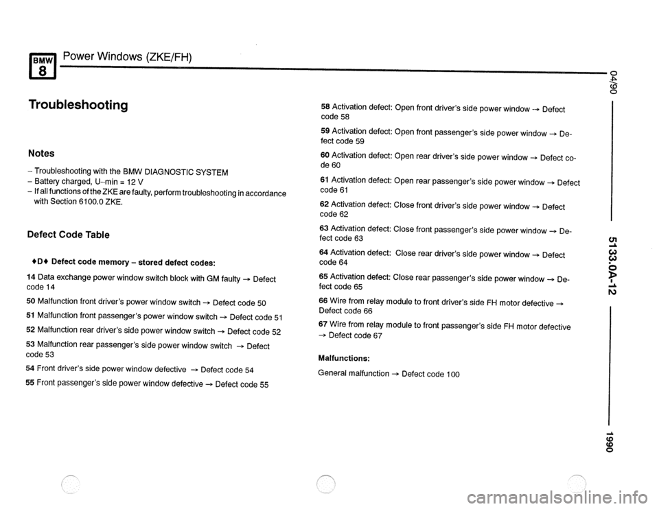 BMW 850csi 1990 E31 Electrical Troubleshooting Manual 
