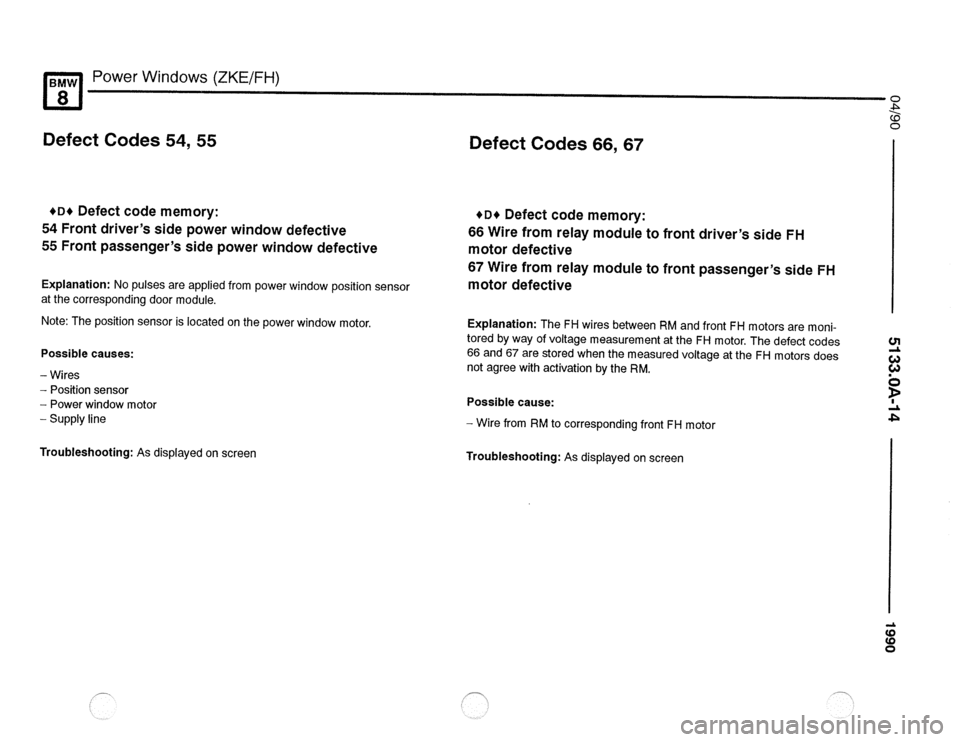 BMW 850csi 1990 E31 Electrical Troubleshooting Manual 