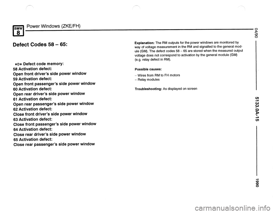 BMW 850csi 1990 E31 Electrical Troubleshooting Manual 