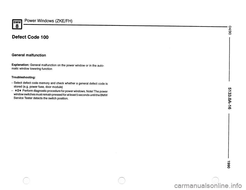 BMW 850csi 1990 E31 Electrical Troubleshooting Manual 