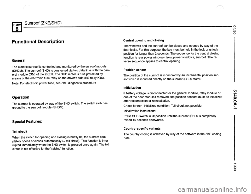 BMW 850csi 1990 E31 Electrical Troubleshooting Manual 