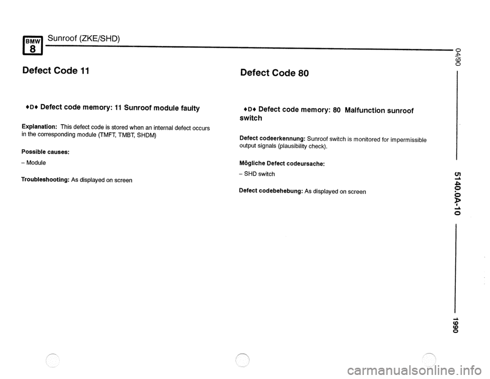 BMW 850csi 1990 E31 Electrical Troubleshooting Manual 