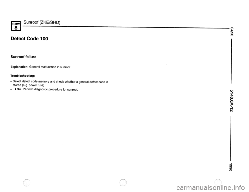 BMW 850csi 1990 E31 Electrical Troubleshooting Manual 