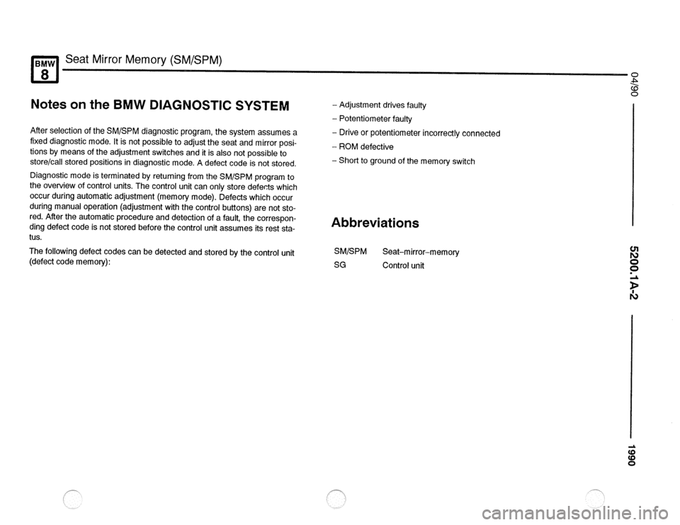 BMW 850csi 1990 E31 Electrical Troubleshooting Manual 
