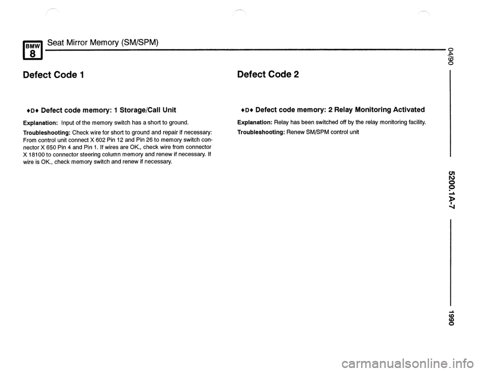BMW 850csi 1990 E31 Electrical Troubleshooting Manual 