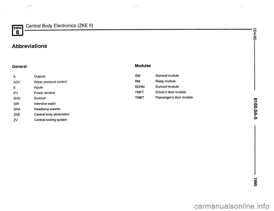 BMW 850csi 1990 E31 Electrical Troubleshooting Manual 