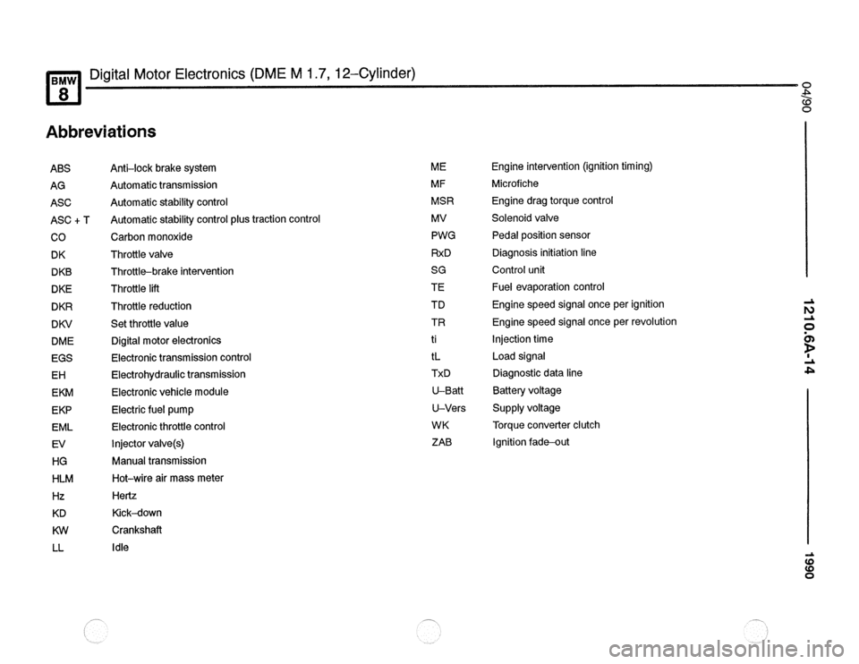 BMW 850csi 1990 E31 Electrical Troubleshooting Manual 