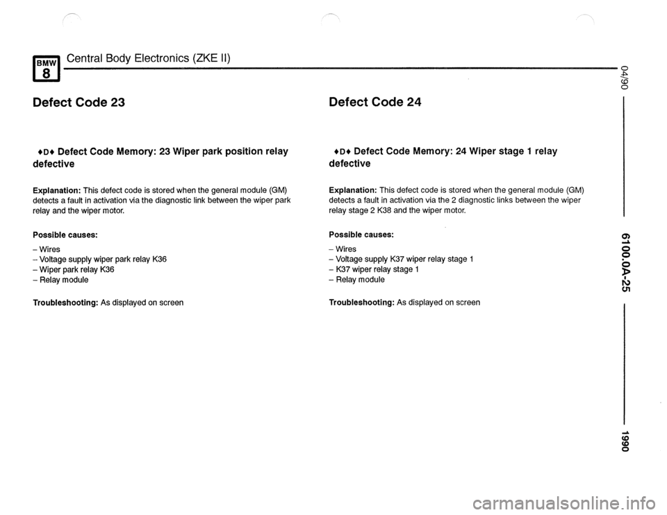 BMW 850csi 1990 E31 Electrical Troubleshooting Manual 