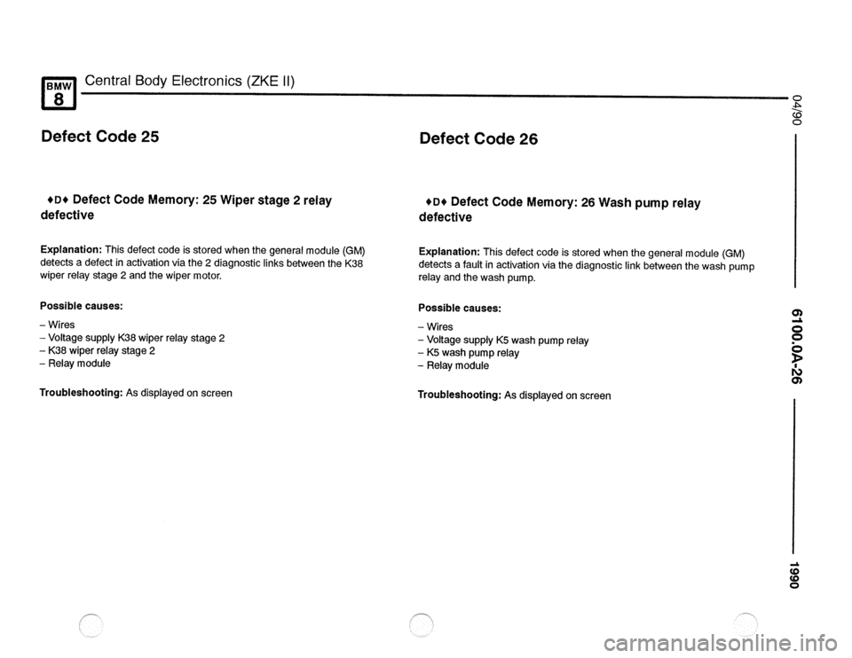 BMW 850csi 1990 E31 Electrical Troubleshooting Manual 