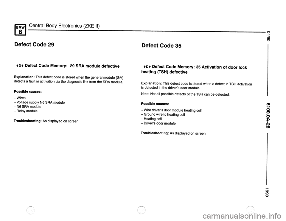 BMW 850csi 1990 E31 Electrical Troubleshooting Manual 