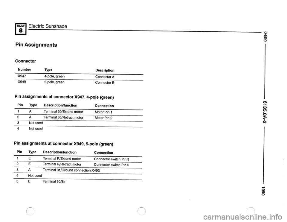 BMW 850csi 1990 E31 Electrical Troubleshooting Manual 