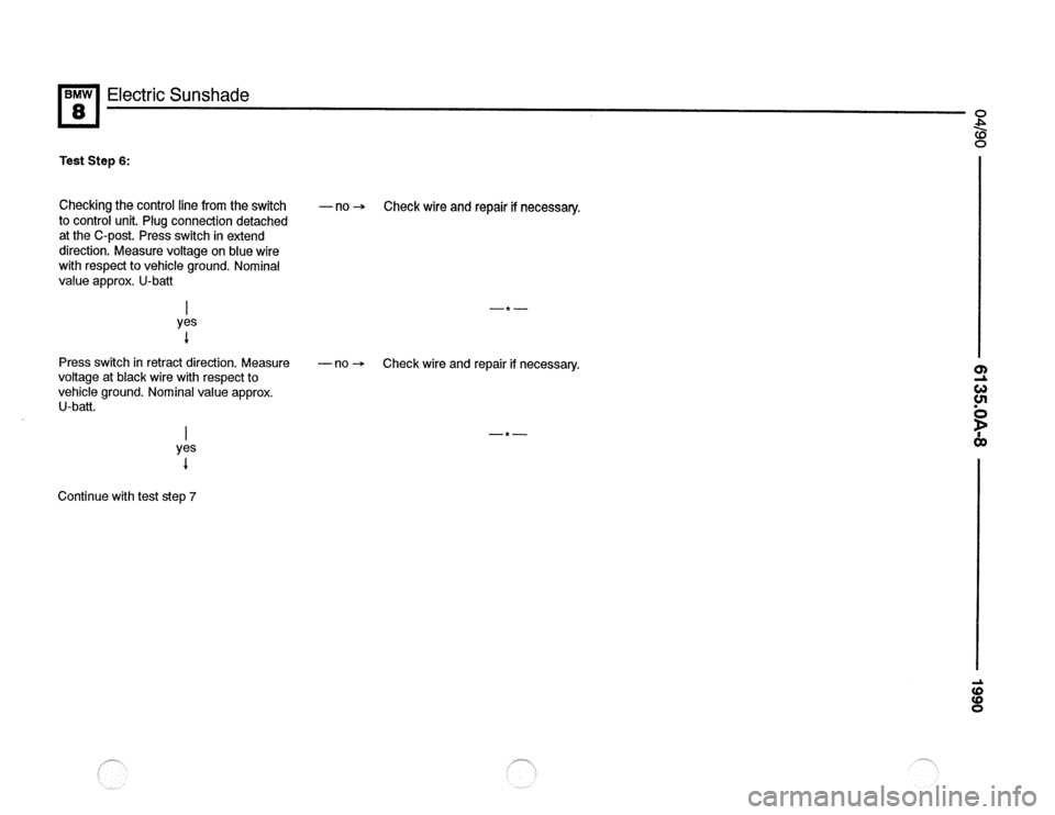 BMW 850csi 1990 E31 Electrical Troubleshooting Manual 