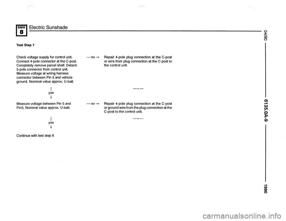 BMW 850csi 1990 E31 Electrical Troubleshooting Manual 
