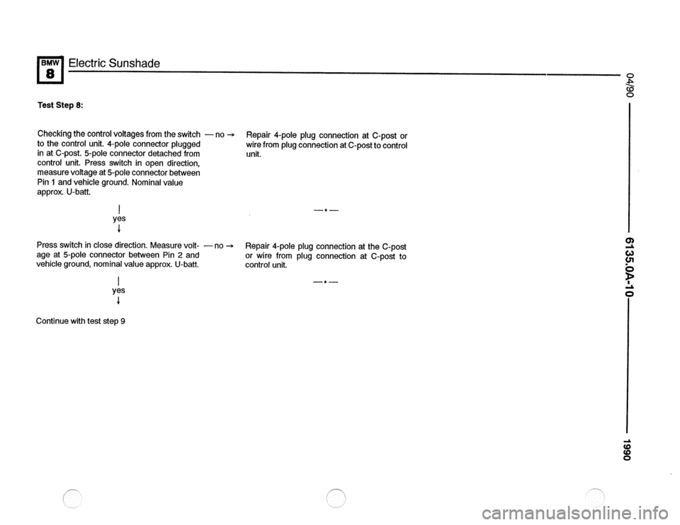BMW 850csi 1990 E31 Electrical Troubleshooting Manual 