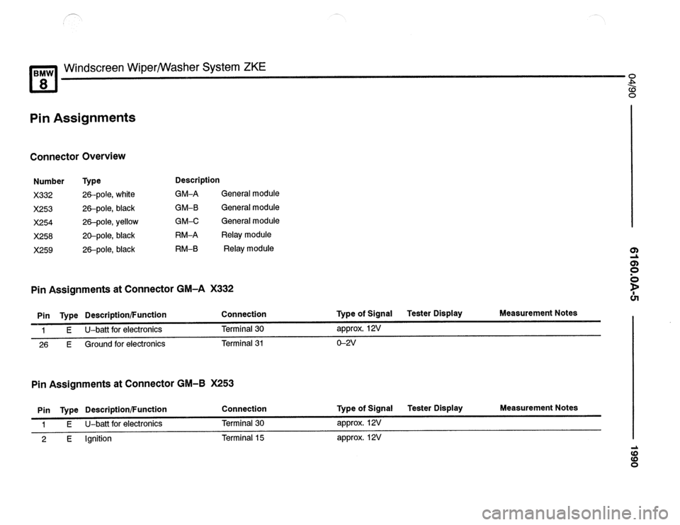 BMW 850csi 1990 E31 Electrical Troubleshooting Manual 