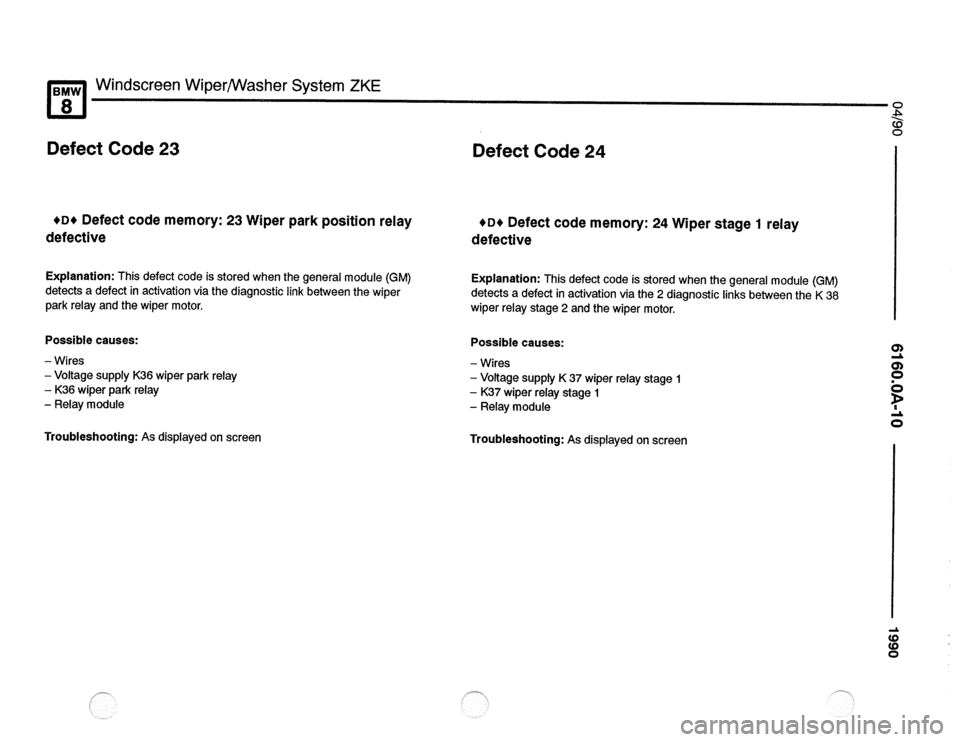 BMW 850csi 1990 E31 Electrical Troubleshooting Manual 