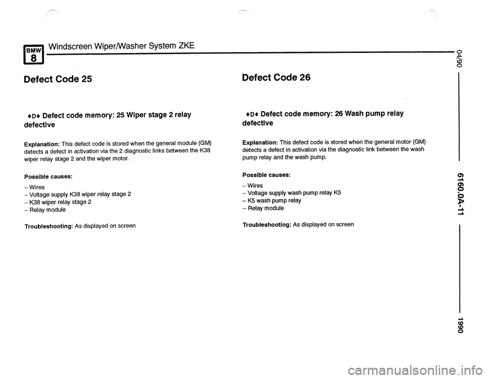 BMW 850csi 1990 E31 Electrical Troubleshooting Manual 