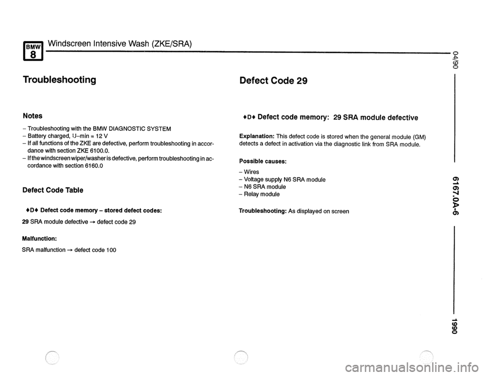 BMW 850csi 1990 E31 Electrical Troubleshooting Manual 