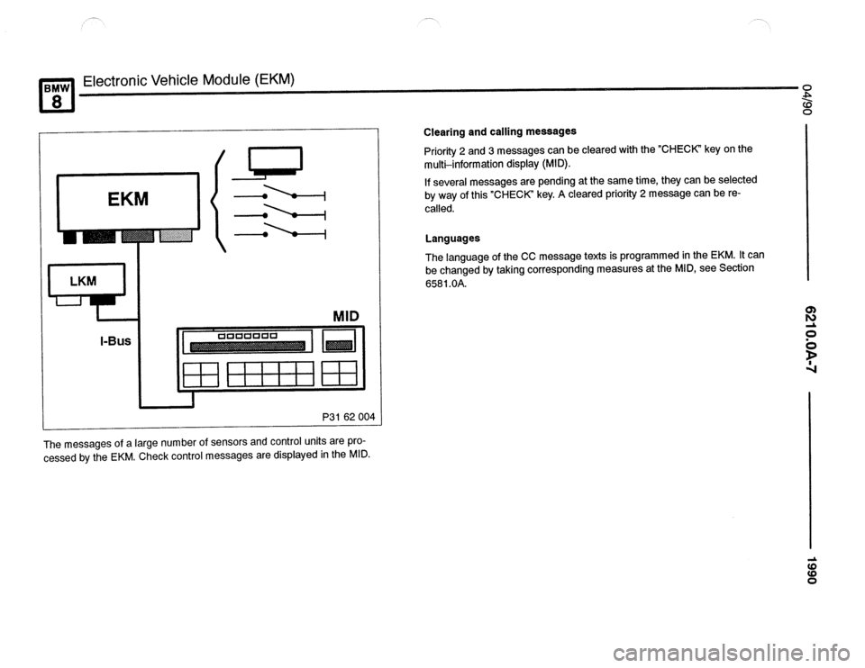 BMW 850csi 1990 E31 Electrical Troubleshooting Manual 