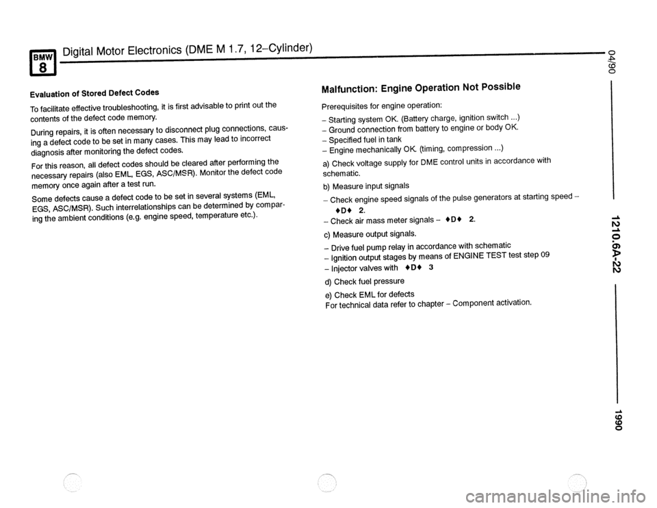 BMW 850csi 1990 E31 Electrical Troubleshooting Manual 