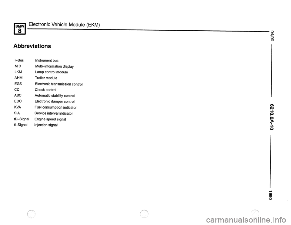 BMW 850csi 1990 E31 Electrical Troubleshooting Manual 
