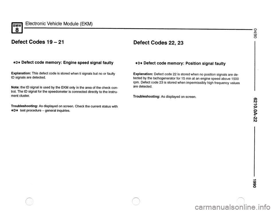 BMW 850csi 1990 E31 Electrical Troubleshooting Manual 