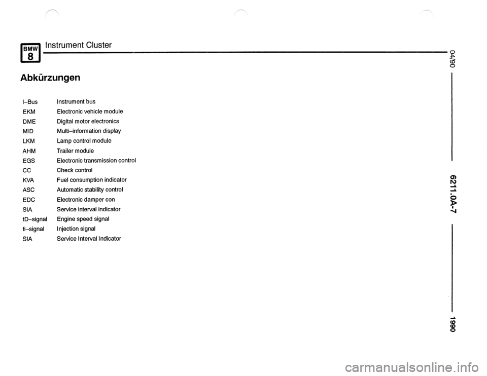 BMW 850csi 1990 E31 Electrical Troubleshooting Manual 