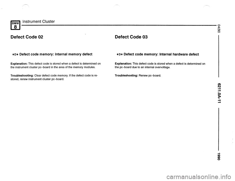 BMW 850csi 1990 E31 Electrical Troubleshooting Manual 