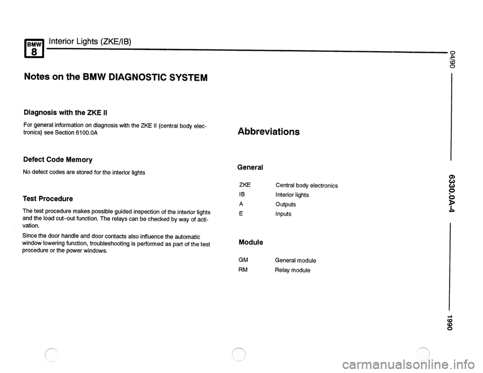 BMW 850csi 1990 E31 Electrical Troubleshooting Manual 