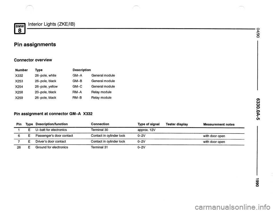 BMW 850csi 1990 E31 Electrical Troubleshooting Manual 