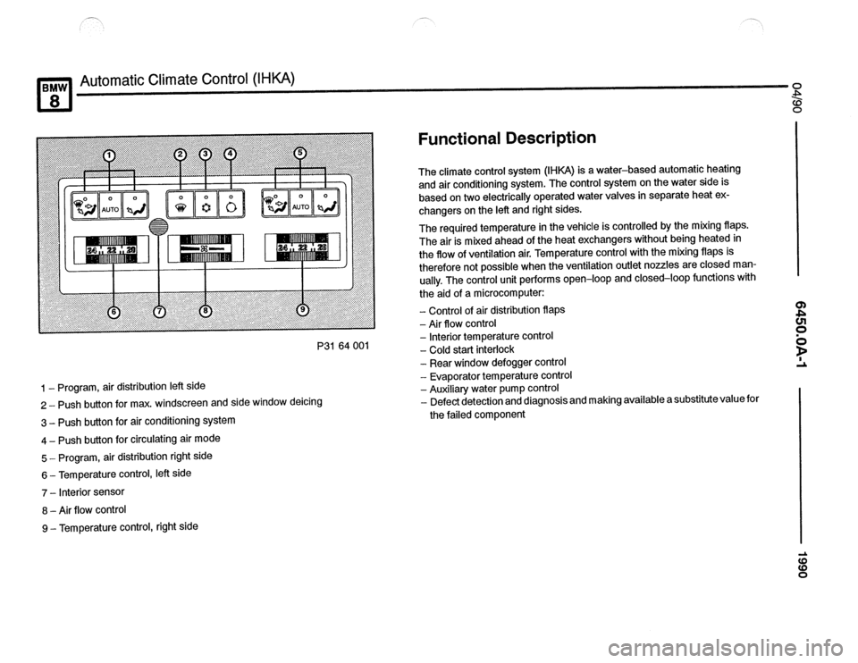 BMW 850csi 1990 E31 Electrical Troubleshooting Manual 