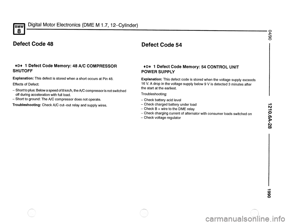 BMW 850csi 1990 E31 Electrical Troubleshooting Manual 