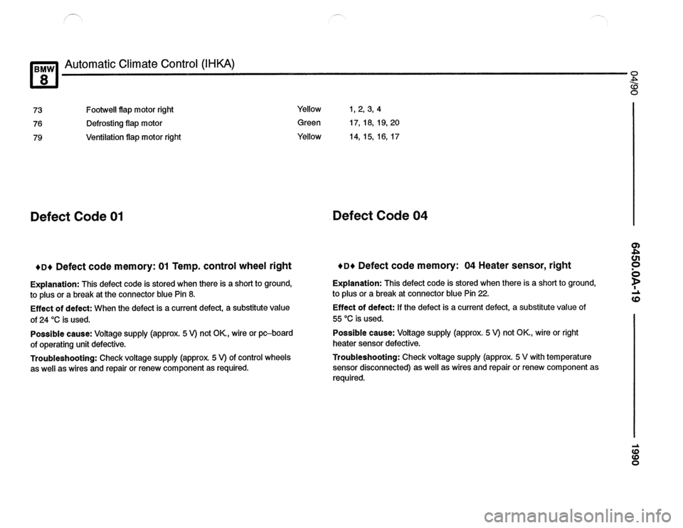 BMW 850csi 1990 E31 Electrical Troubleshooting Manual 