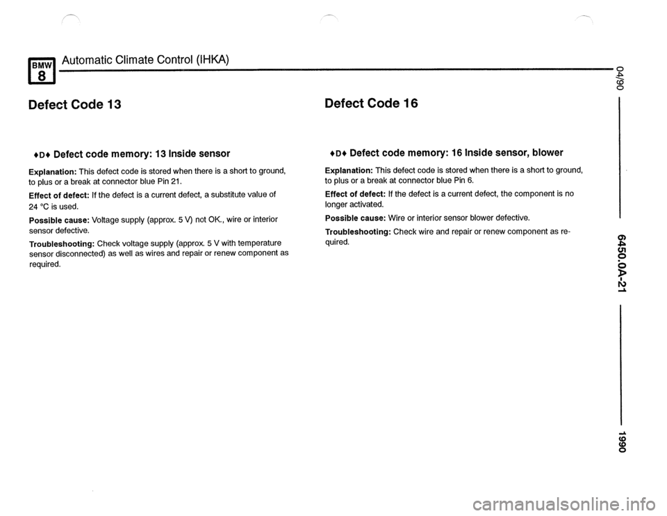 BMW 850csi 1990 E31 Electrical Troubleshooting Manual 