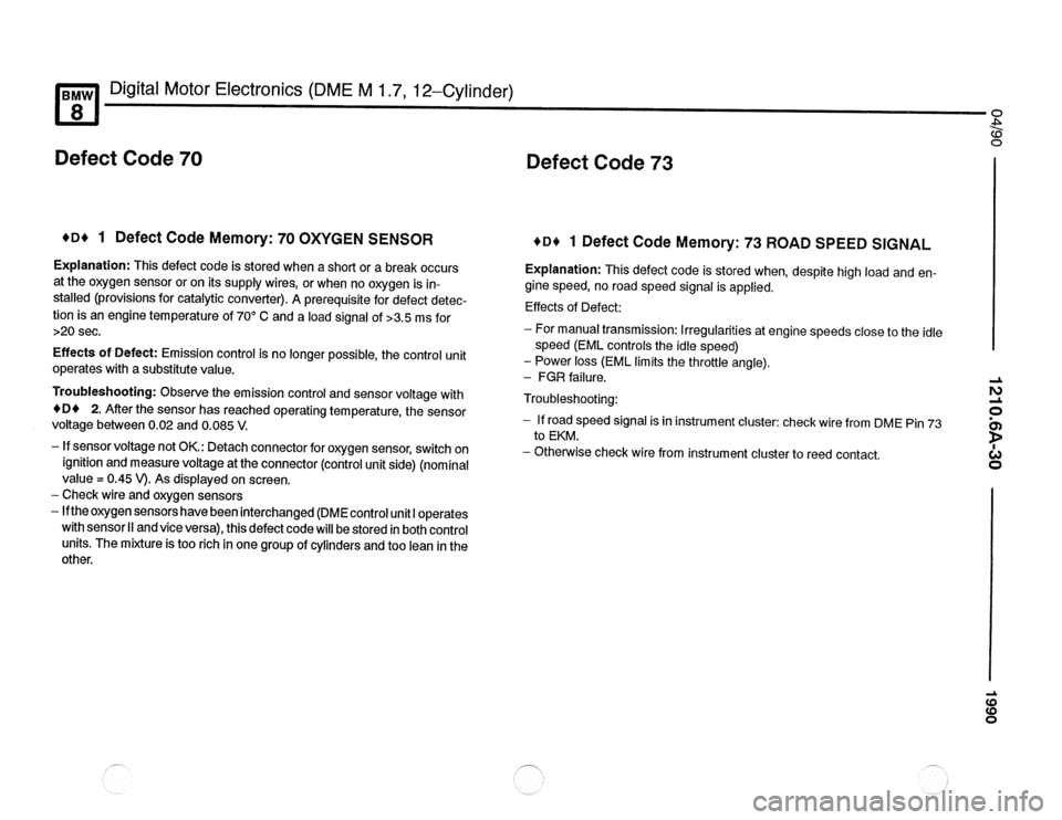BMW 850csi 1990 E31 Electrical Troubleshooting Manual 