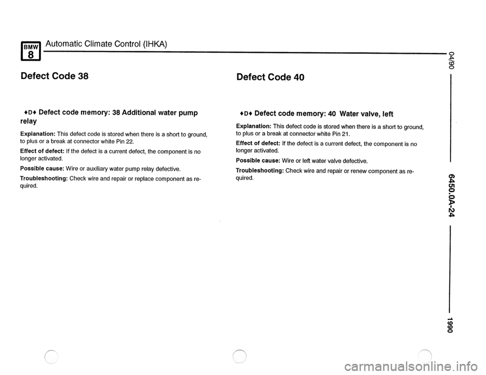 BMW 850csi 1990 E31 Electrical Troubleshooting Manual 