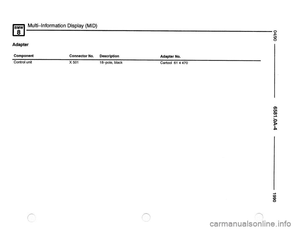 BMW 850csi 1990 E31 Electrical Troubleshooting Manual 