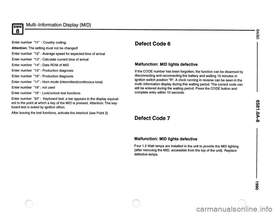 BMW 850csi 1990 E31 Electrical Troubleshooting Manual 