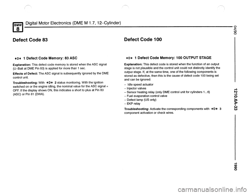 BMW 850csi 1990 E31 Electrical Troubleshooting Manual 