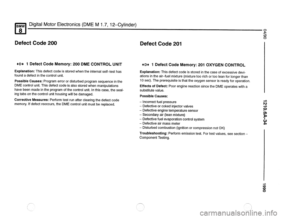 BMW 850csi 1990 E31 Electrical Troubleshooting Manual 