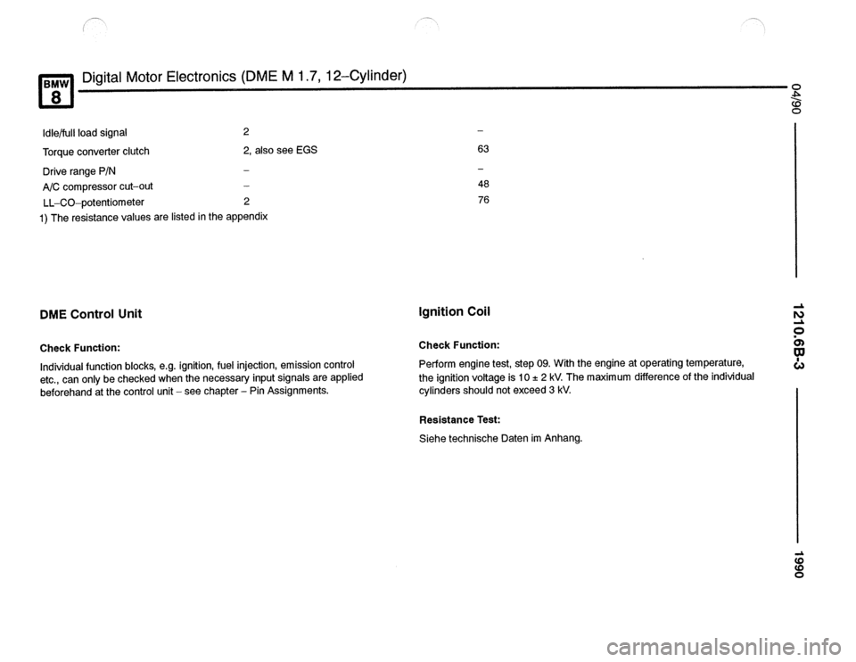 BMW 850csi 1990 E31 Electrical Troubleshooting Manual 