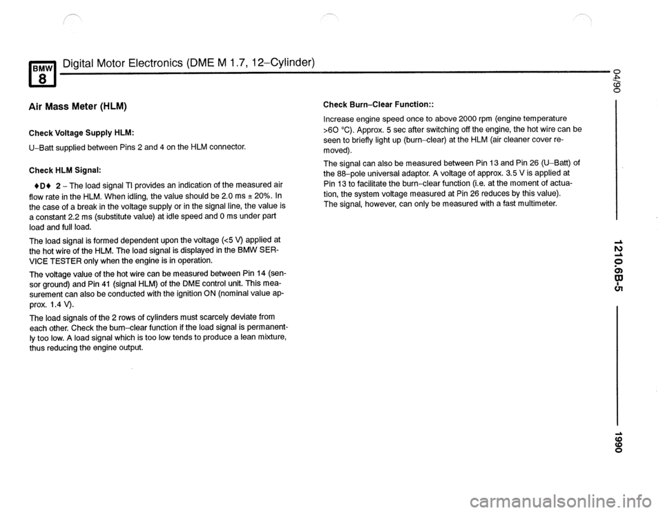 BMW 850csi 1990 E31 Electrical Troubleshooting Manual 