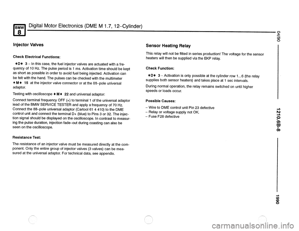 BMW 850csi 1990 E31 Electrical Troubleshooting Manual 