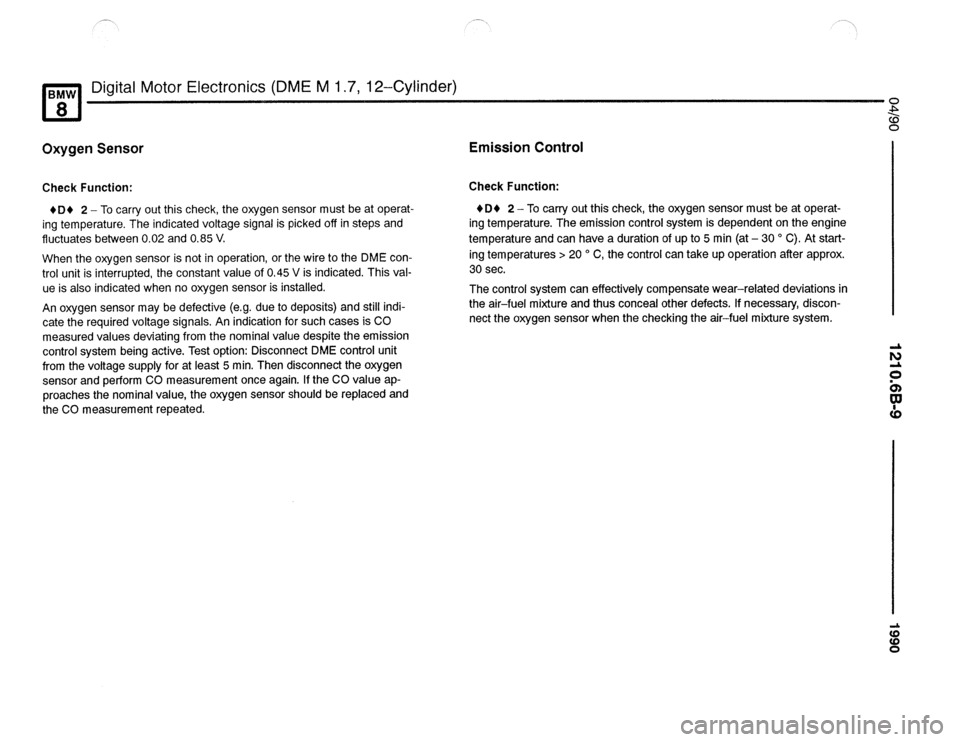 BMW 850csi 1990 E31 Electrical Troubleshooting Manual 