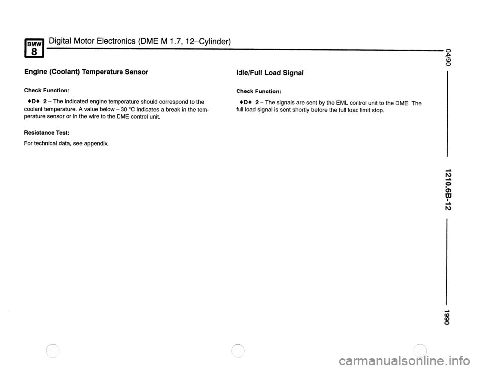 BMW 850csi 1990 E31 Electrical Troubleshooting Manual 