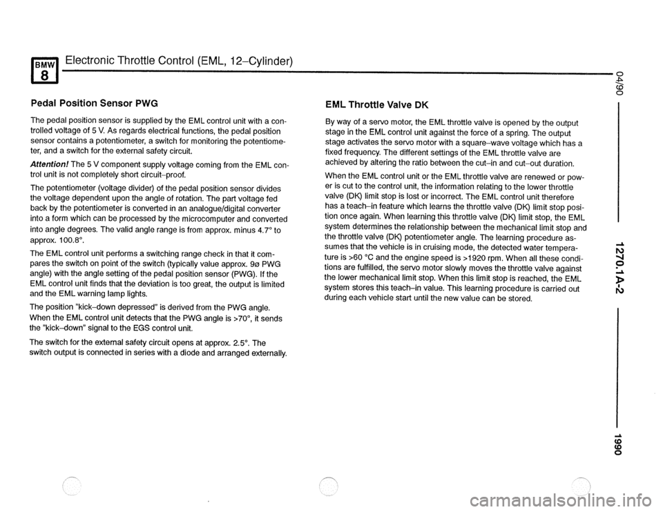 BMW 850csi 1990 E31 Electrical Troubleshooting Manual 