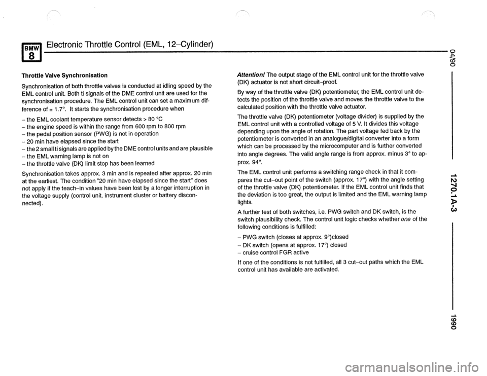 BMW 850csi 1990 E31 Electrical Troubleshooting Manual 