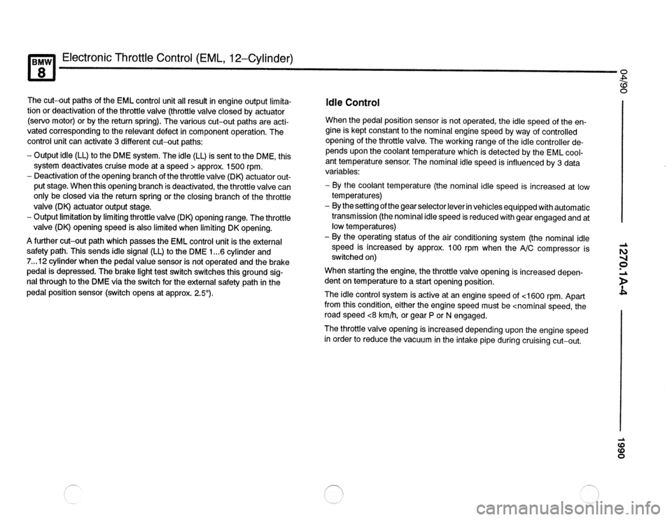 BMW 850csi 1990 E31 Electrical Troubleshooting Manual 